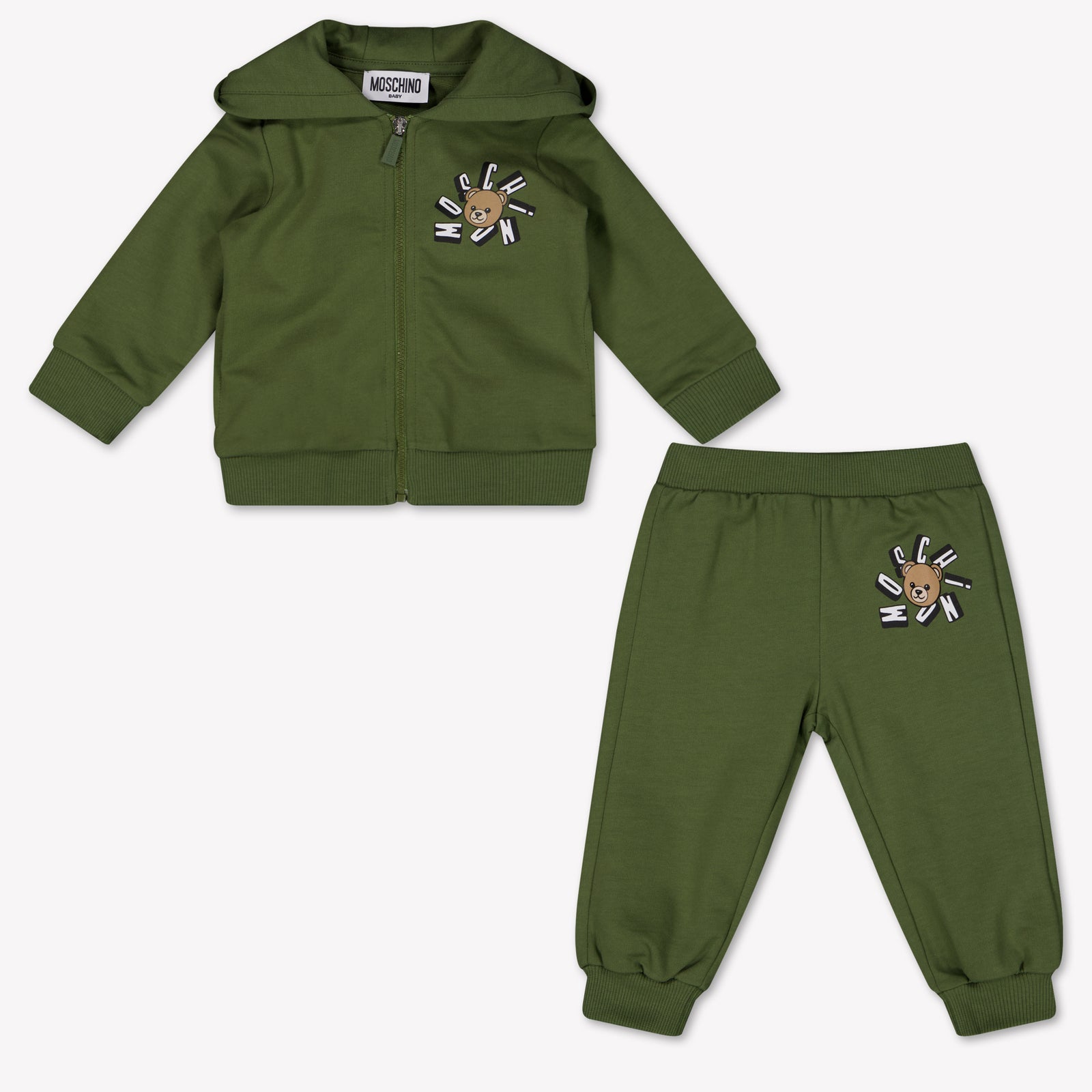 Moschino Baby Jongens Joggingpak In Army