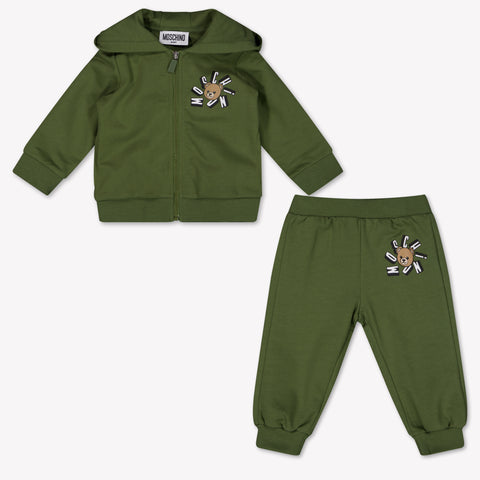 Moschino Baby Jongens Joggingpak In Army
