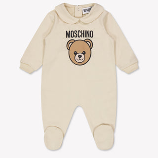 Moschino Baby Unisex Bodysuits in Beige