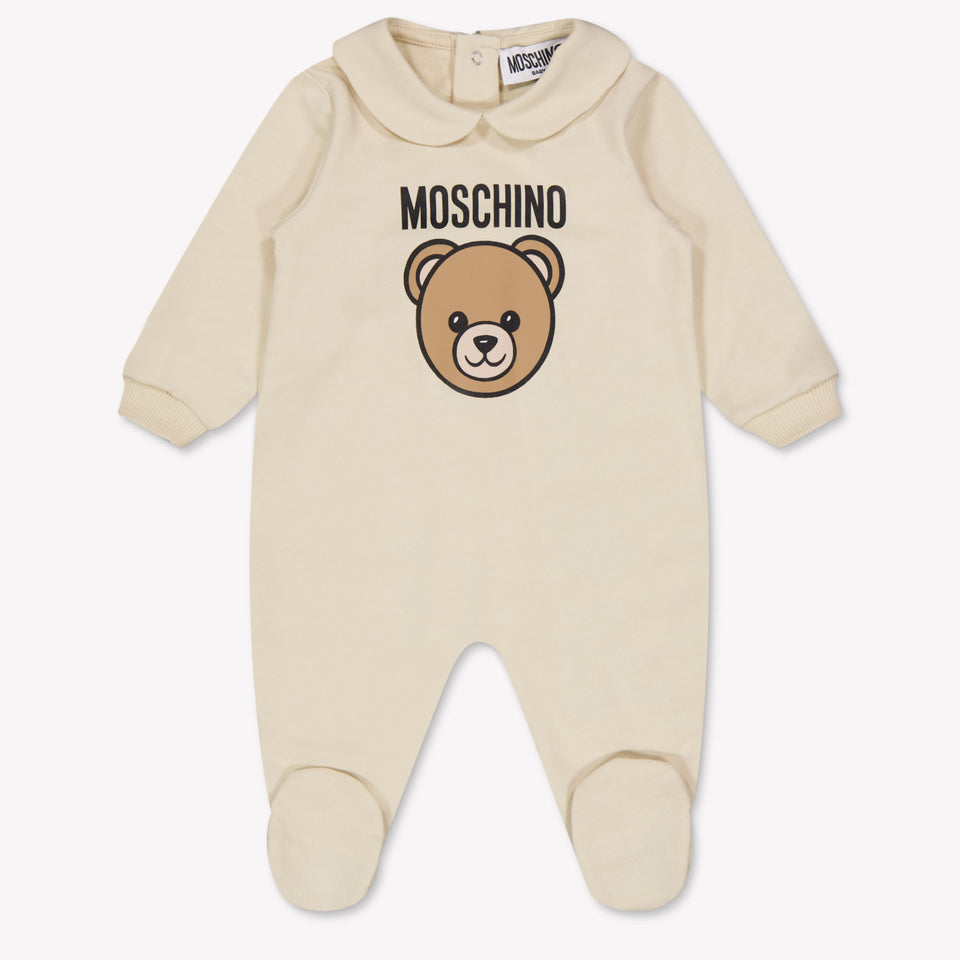 Moschino Baby Unisex Bodysuits in Beige