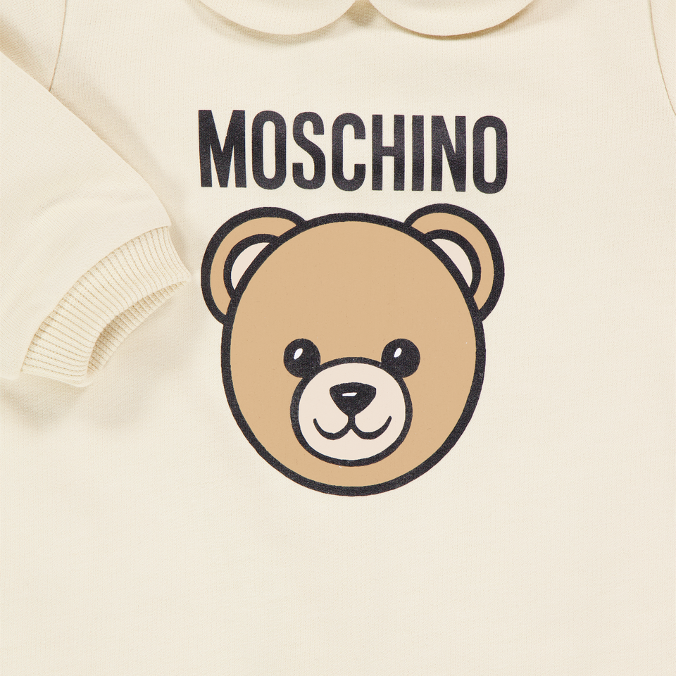 Moschino Baby Unisex Bodysuits in Beige