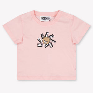 Moschino Baby Unisex T-Shirt In Licht Roze