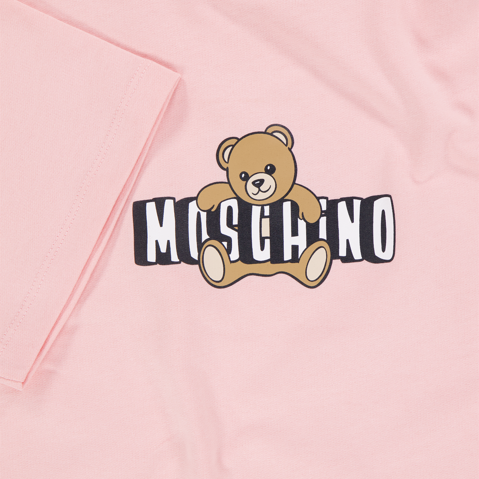 Moschino Kinder Meisjes Jurk In Licht Roze