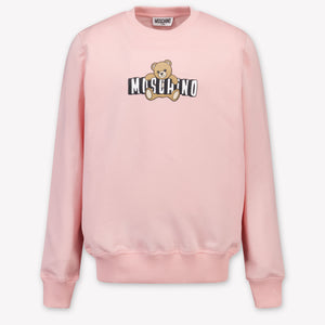 Moschino Kinder Unisex Trui In Licht Roze