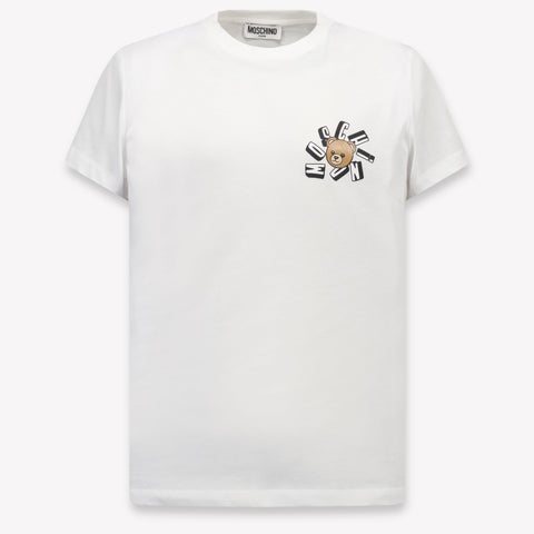 Moschino Kinder Jongens T-Shirt In Wit