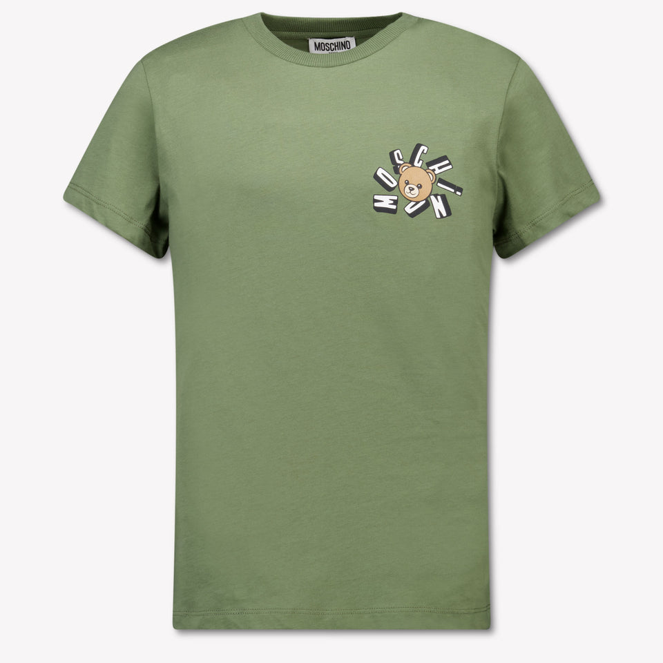 Moschino Kinder Jongens T-Shirt In Army