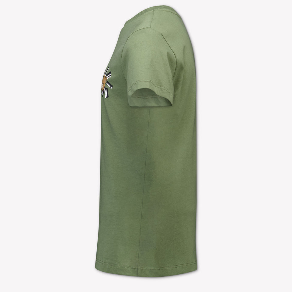 Moschino Kinder Jongens T-Shirt In Army