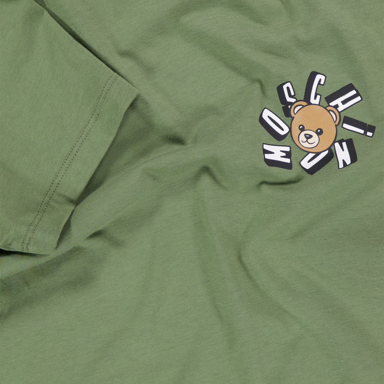 Moschino Kids Boys T-Shirt In Army