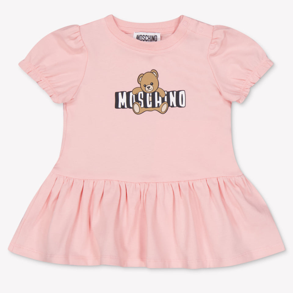 Moschino Baby Meisjes Jurk In Licht Roze