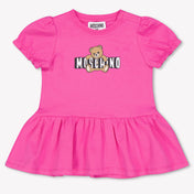 Moschino Baby Girls Dress In Fuchsia
