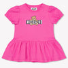 Moschino Baby Meisjes Jurk In Fuchsia