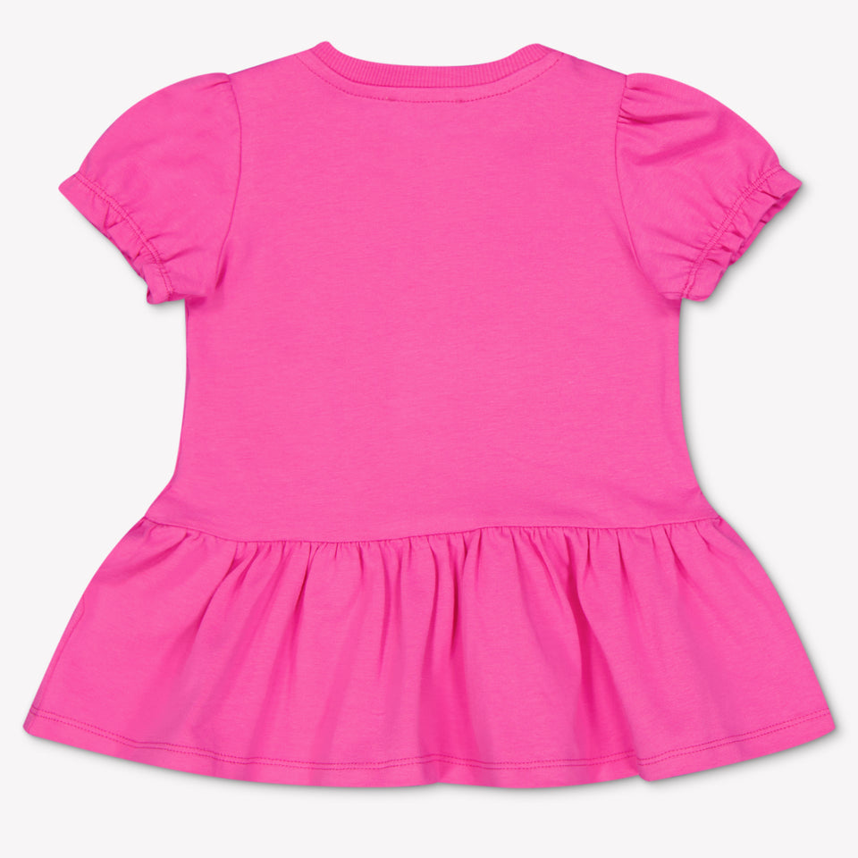 Moschino Baby Girls Dress In Fuchsia