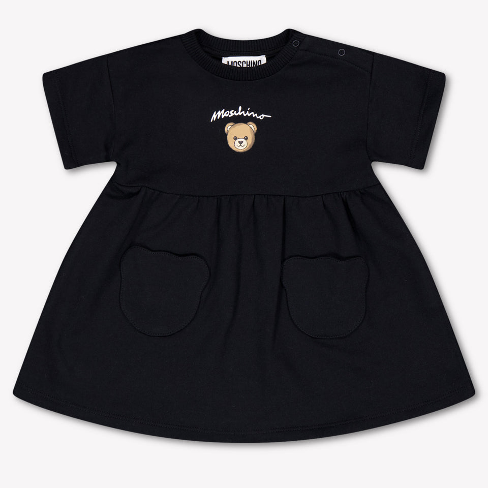 Moschino Baby Meisjes Jurk In Zwart