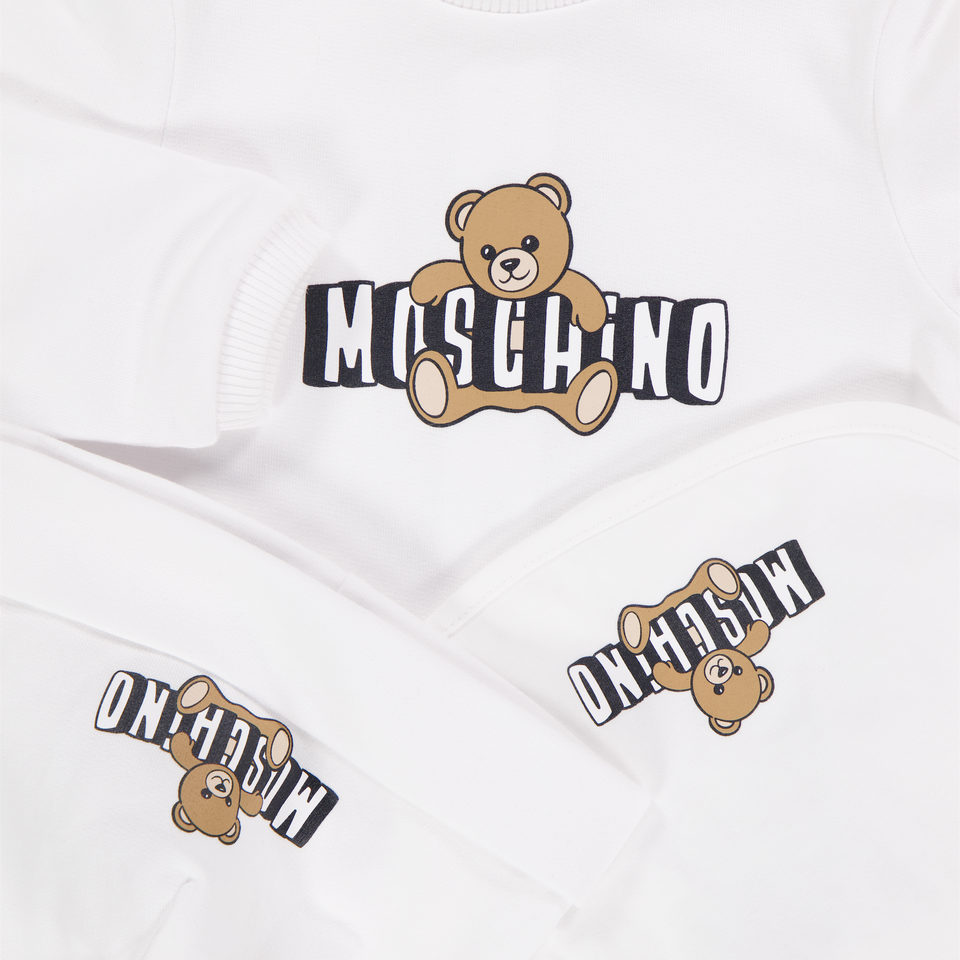 Moschino Baby Unisex Bodysuits in White