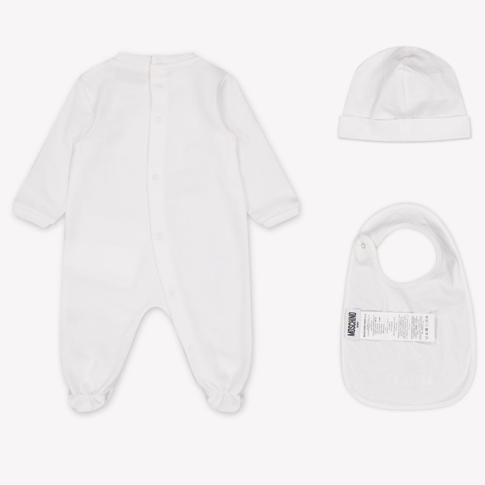 Moschino Baby Unisex Bodysuits in White