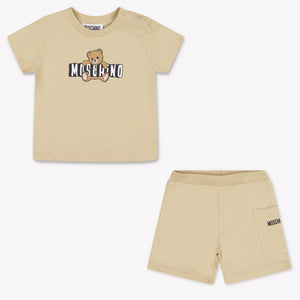 Moschino Baby Boys Sets in Beige