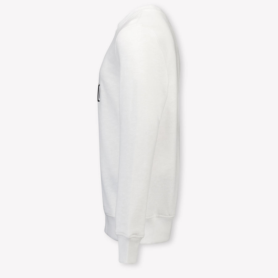 Moschino Kinder Unisex Trui In Wit