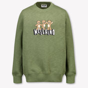 Moschino Kinder Unisex Trui In Army