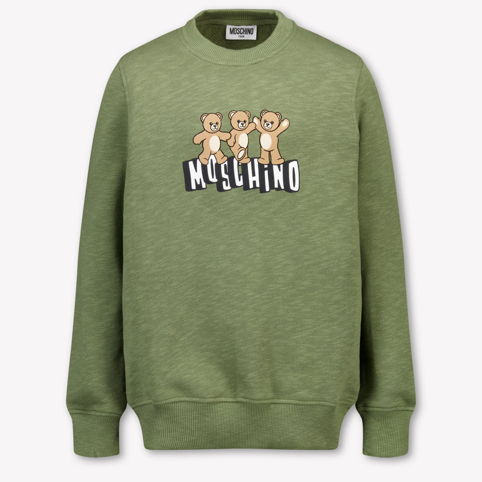 Moschino Kinder Unisex Trui In Army