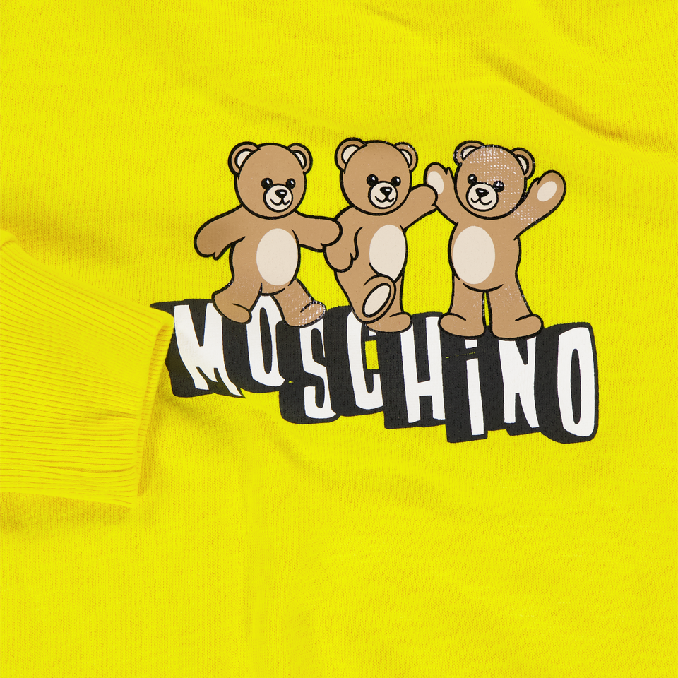 Moschino Kids Unisex Sweater In Yellow