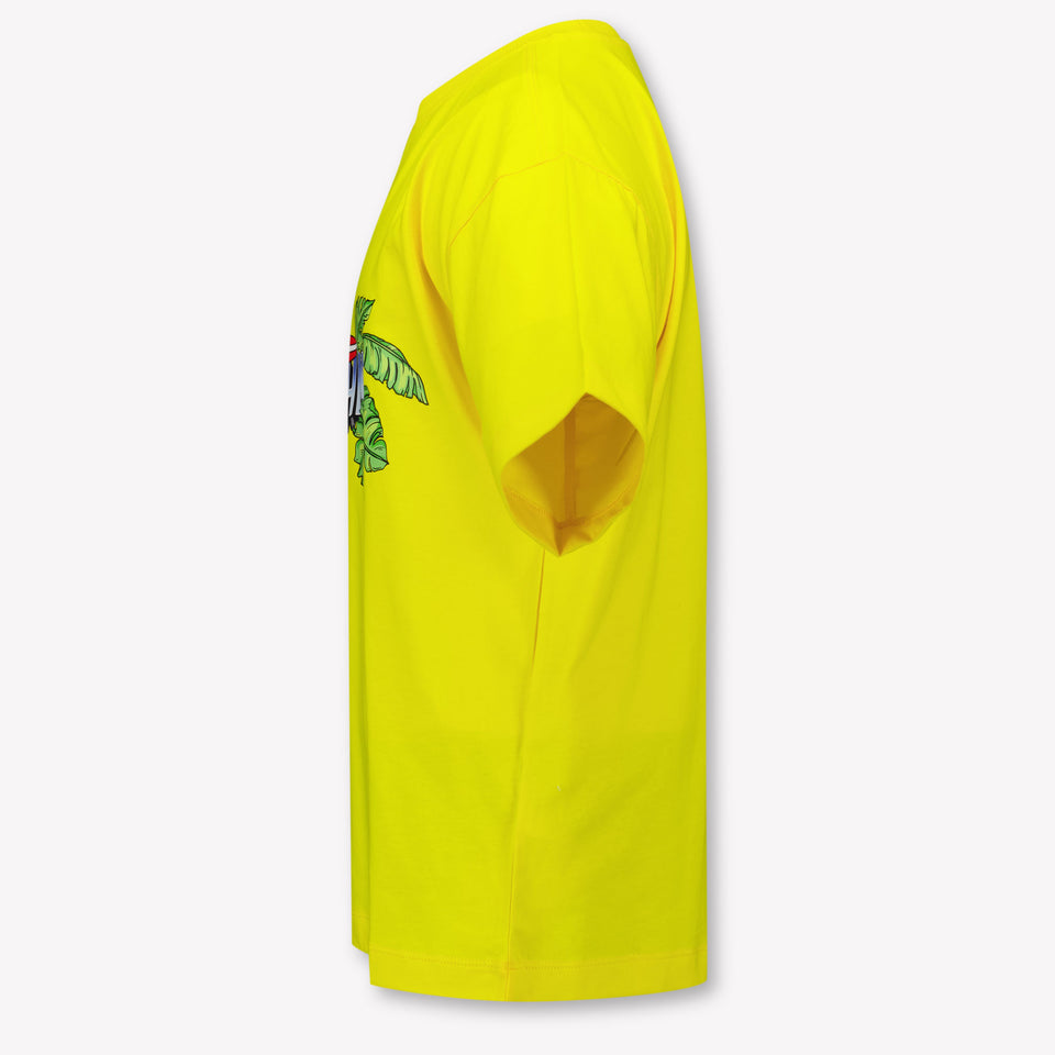 Moschino Kids Boys T-Shirt In Yellow