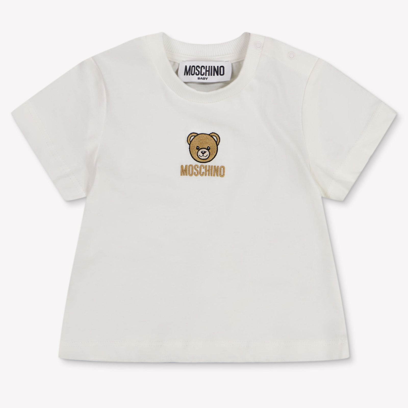 Moschino Baby Unisex T-Shirt In Off White