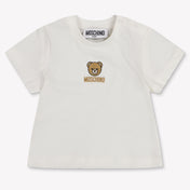 Moschino Baby Unisex T-Shirt In OffWhite