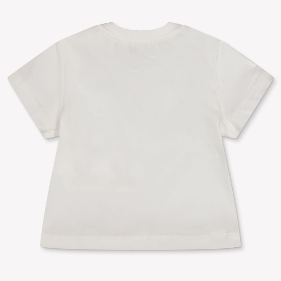 Moschino Baby Unisex T-Shirt In OffWhite