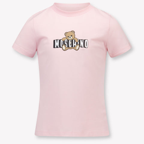 Moschino Kids Unisex T-Shirt In Light Pink