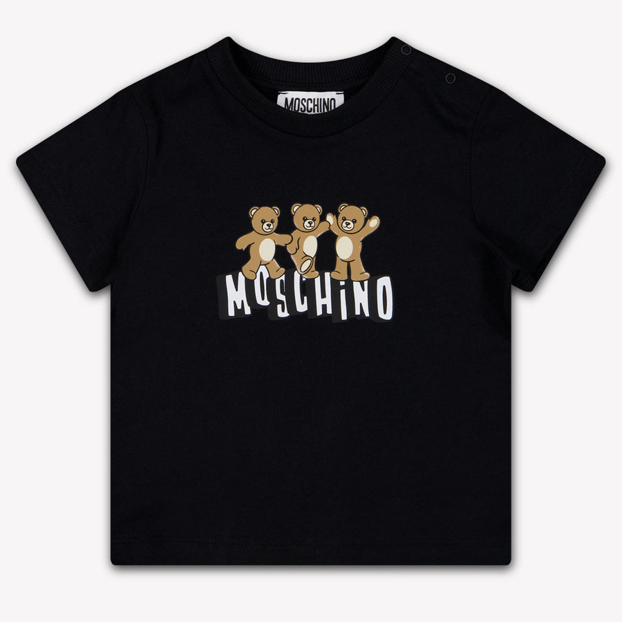 Moschino Baby Jongens T-Shirt In Zwart