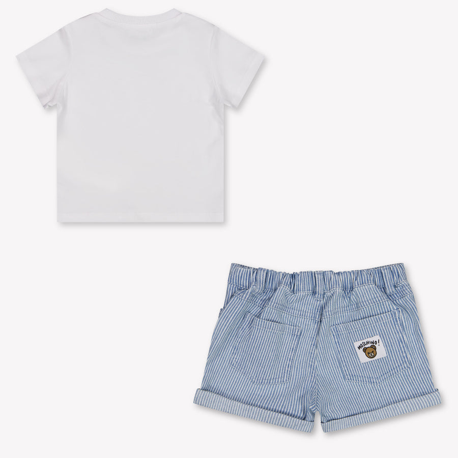 Moschino Baby Jongens Setjes in Licht Blauw
