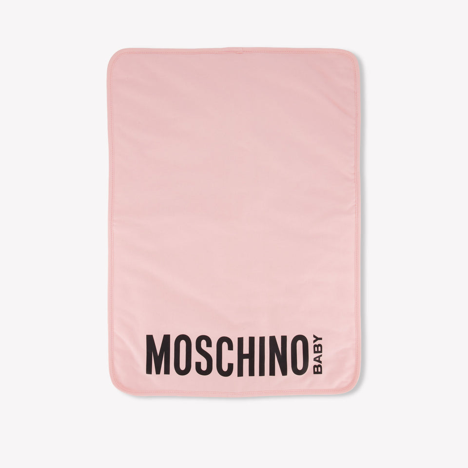 Moschino Baby Unisex Diaper Bag In Light Pink