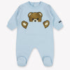 Moschino Baby Unisex Romper in Light Blue