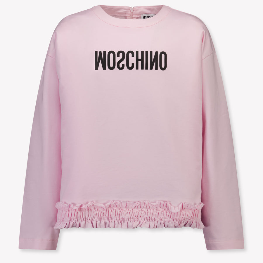 Moschino Girls Sweater in Light Pink