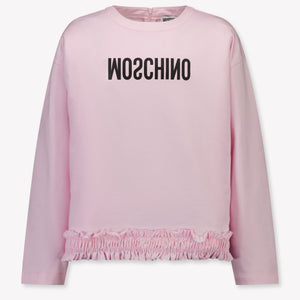 Moschino Kids Girls Sweater In Light Pink