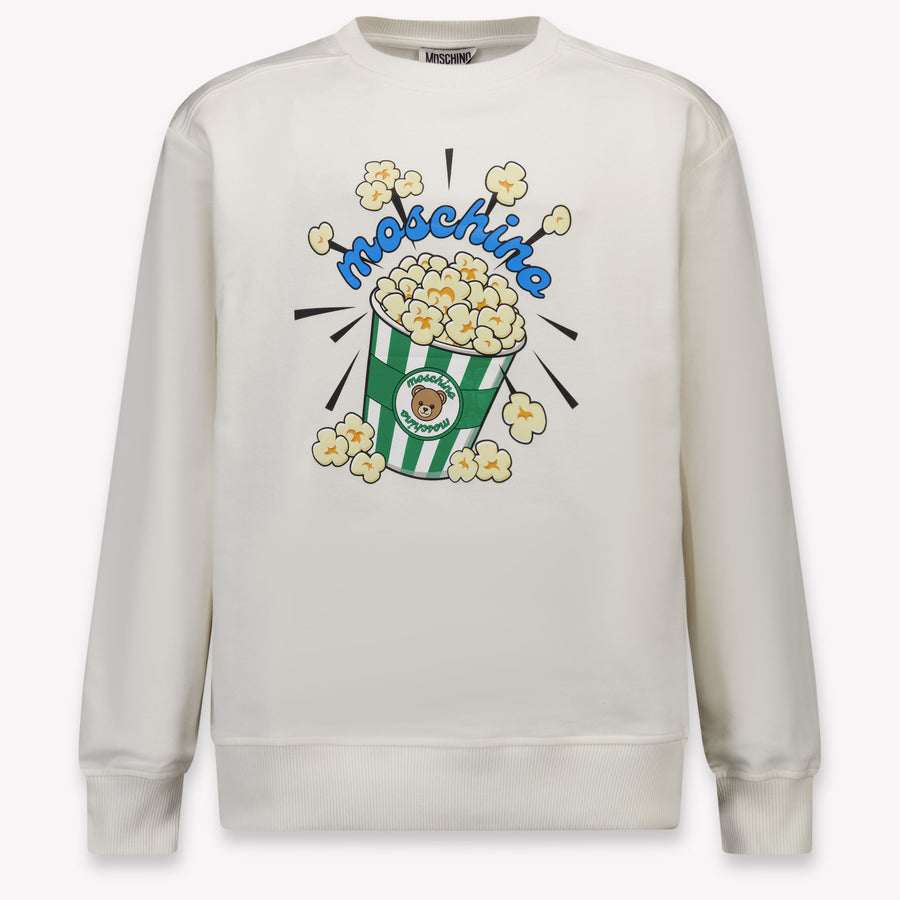 Moschino Kinder Jongens Trui In Off White
