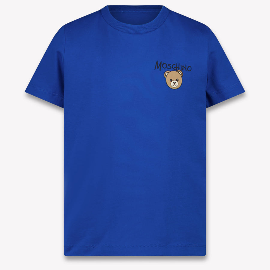 Moschino Kinder Unisex T-Shirt In Cobalt Blauw