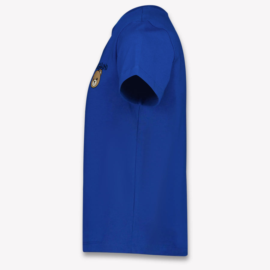 Moschino Kinder Unisex T-Shirt In Cobalt Blauw
