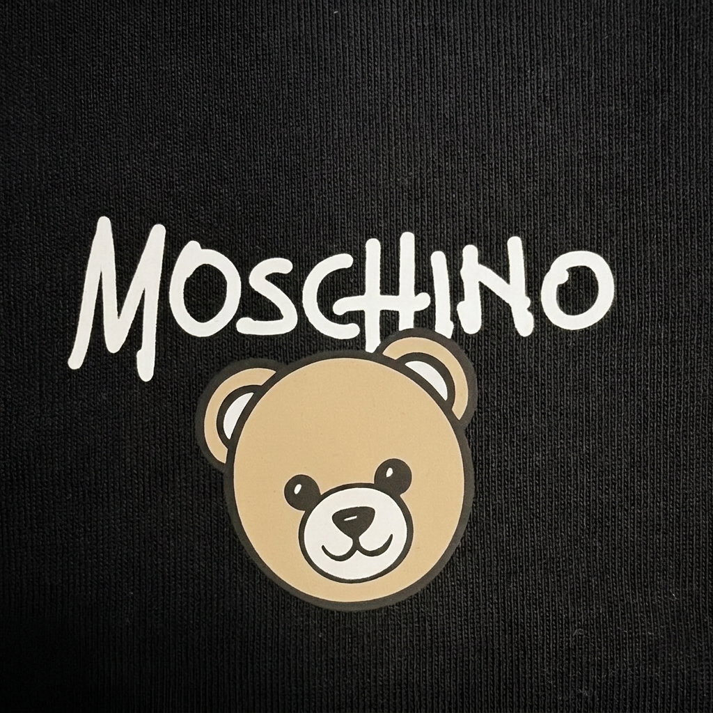 Moschino Kinder Unisex T-Shirt In Zwart