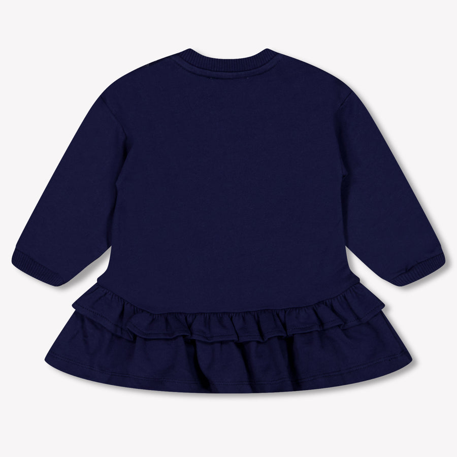 Moschino Baby Meisjes Jurk In Navy