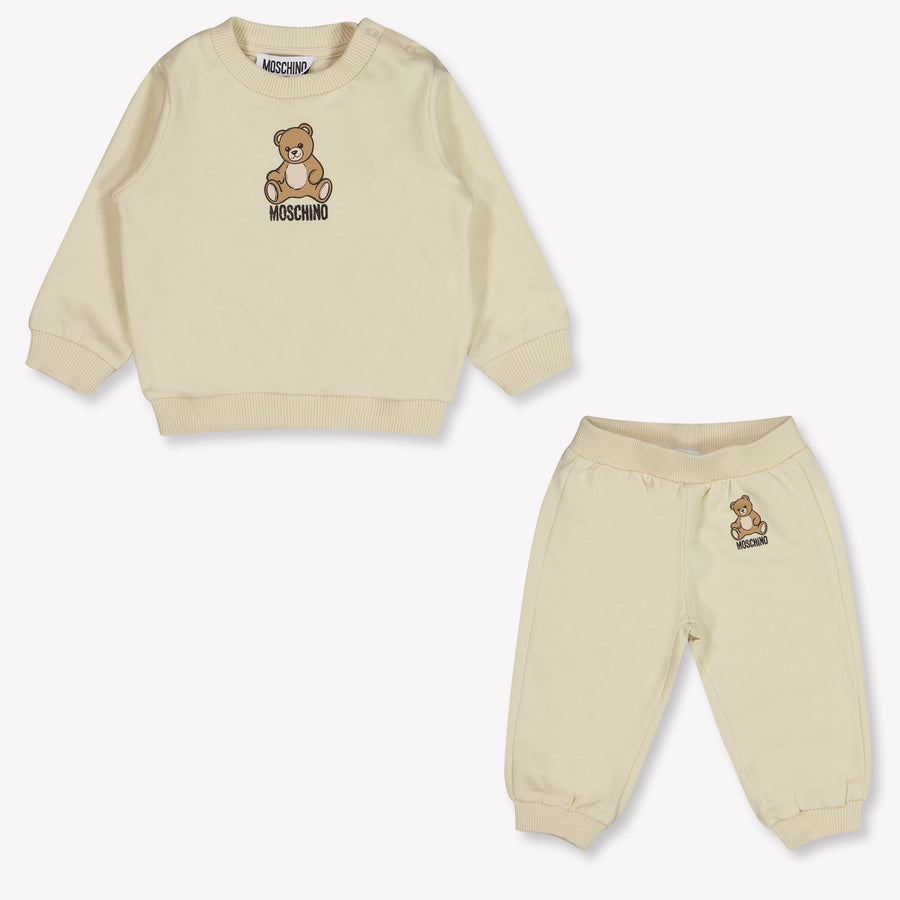 Moschino Baby Unisex Joggingpak In Beige