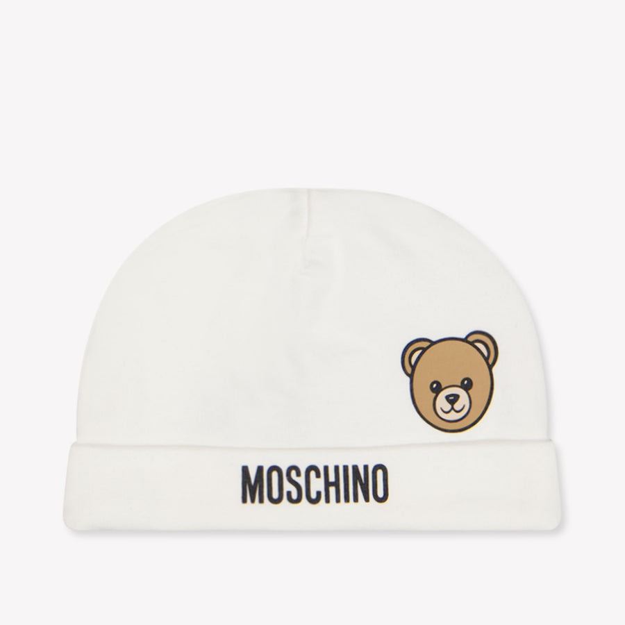 Moschino Baby Unisex Muts In Off White