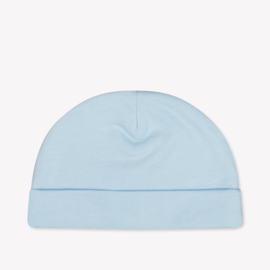 Moschino Baby Unisex Hat In Light Blue