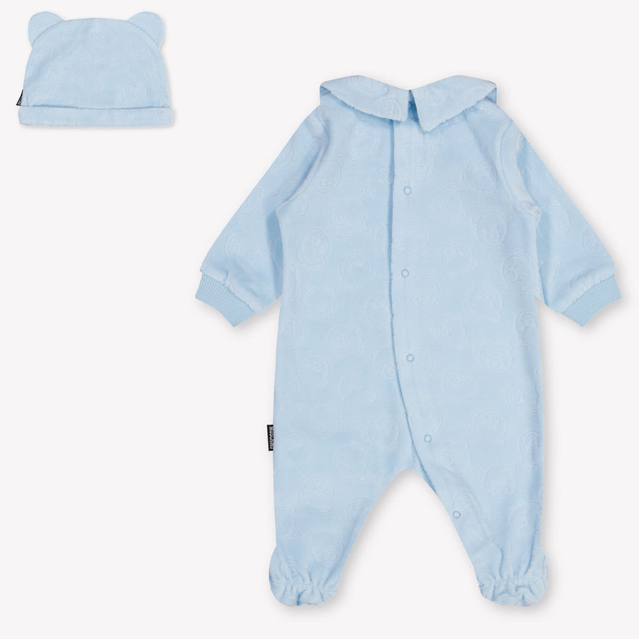Moschino Baby Unisex Romper in Light Blue