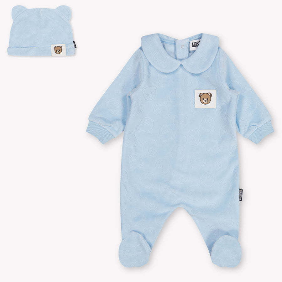 Moschino Baby Unisex Romper in Light Blue