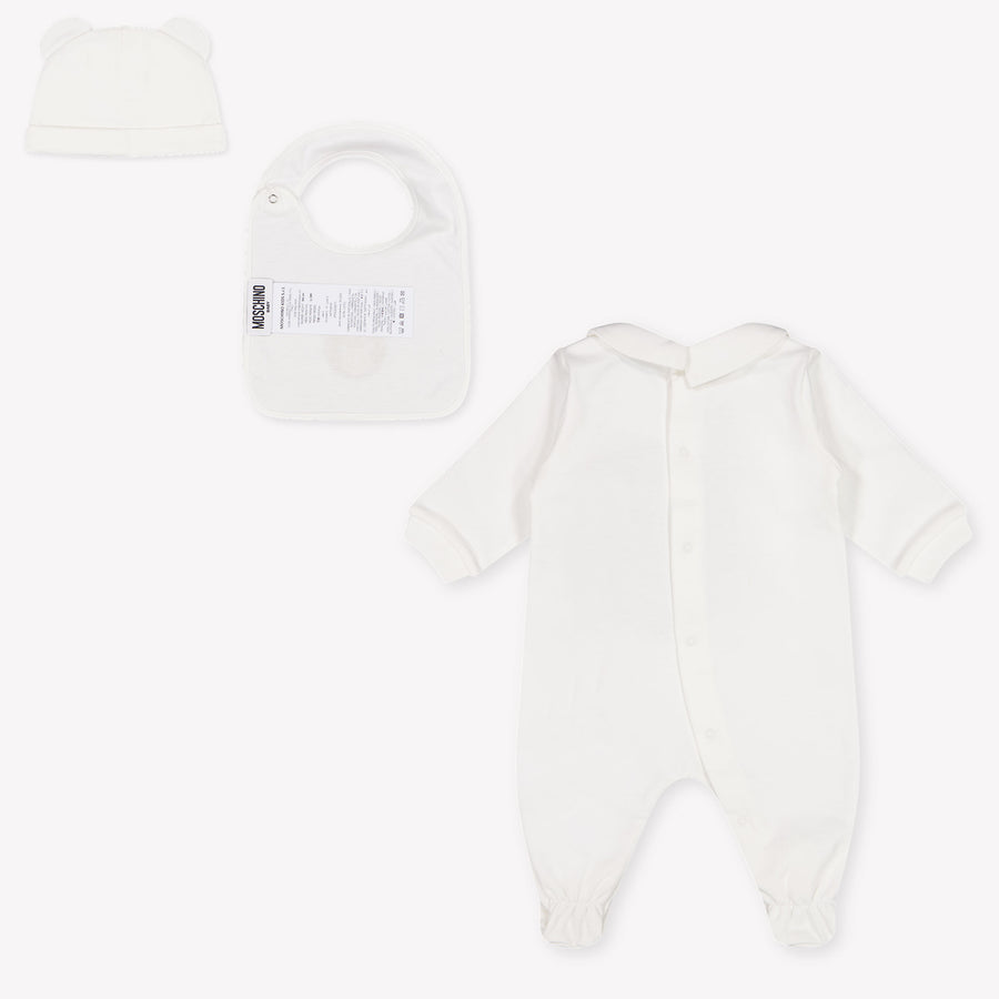 Moschino Baby Unisex Boxpakje In Off White