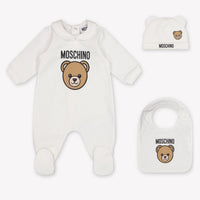 Moschino Baby Unisex Playsuit In OffWhite