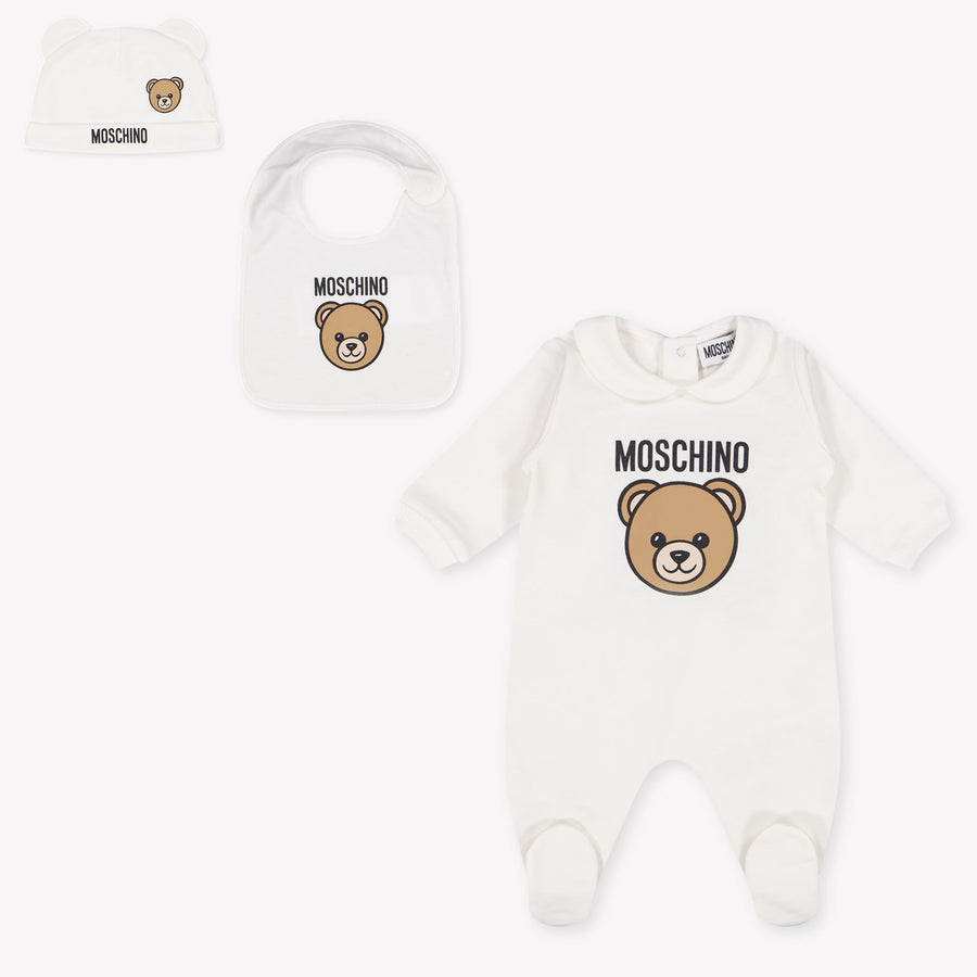 Moschino Baby Unisex Boxpakje In Off White