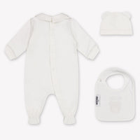 Moschino Baby Unisex Playsuit In OffWhite