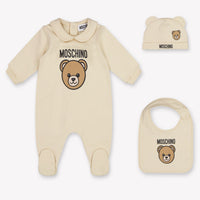 Moschino Baby Unisex Playsuit In Beige